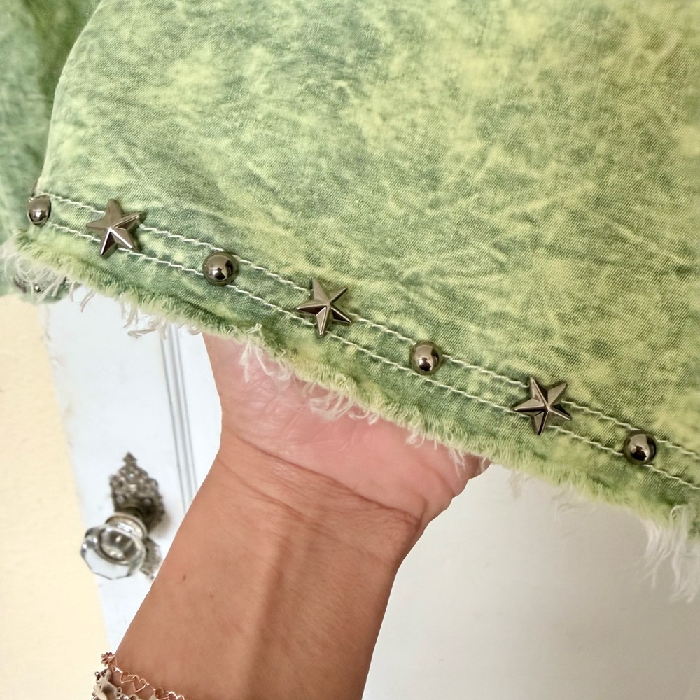 POL Green Boho Crochet-Trim Tank Top - Picture 6 of 8